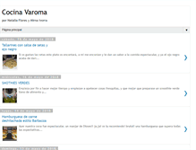 Tablet Screenshot of cocinavaroma.com